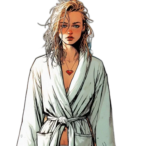 jacket, staff, concept art, comic book art transparent PNG cut-out