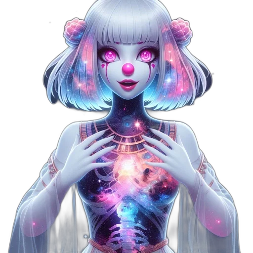 robot, dress, creature, face transparent PNG cut-out