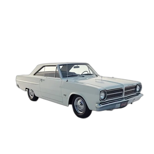 car, photorealistic, 3d render, dodge transparent PNG cut-out