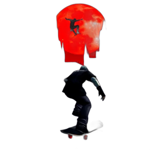 robot, mask, hat, jacket transparent PNG cut-out