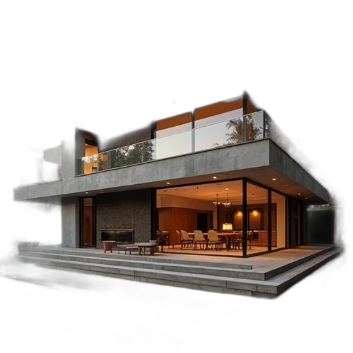 building, furniture, 3d render, photorealistic transparent PNG cut-out