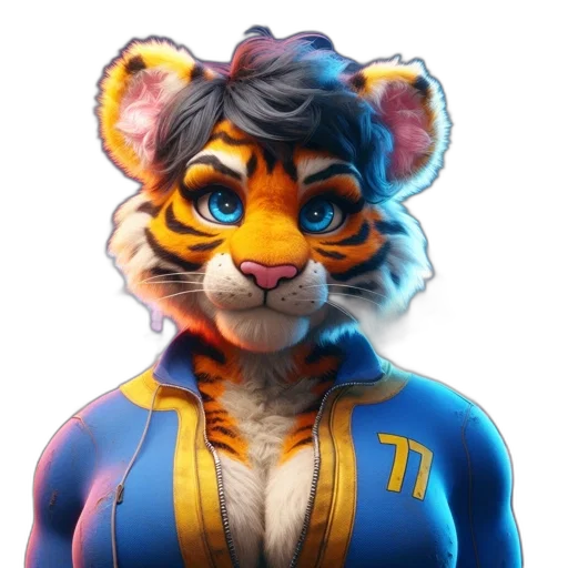 animal, jacket, staff, concept art transparent PNG cut-out