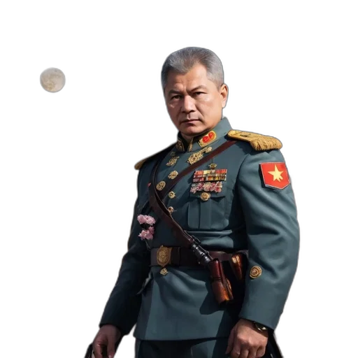 staff, jacket, face, weapon transparent PNG cut-out