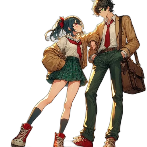 jacket, anime, concept art, comic book art transparent PNG cut-out
