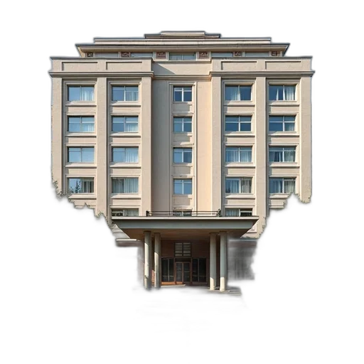 building, face, furniture, 3d render transparent PNG cut-out