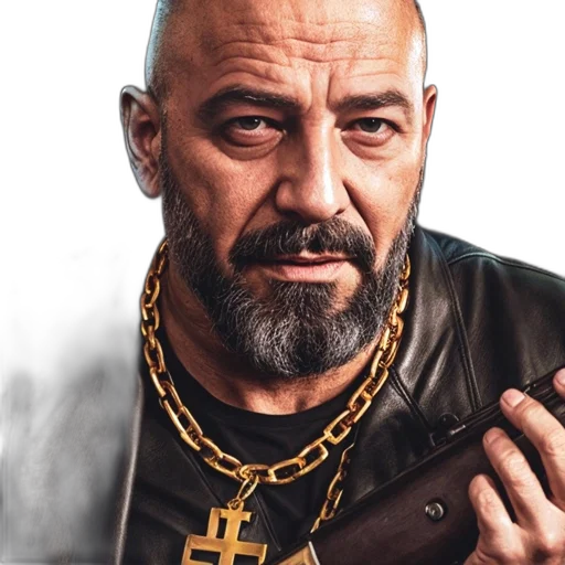 jacket, face, jewelry, staff transparent PNG cut-out