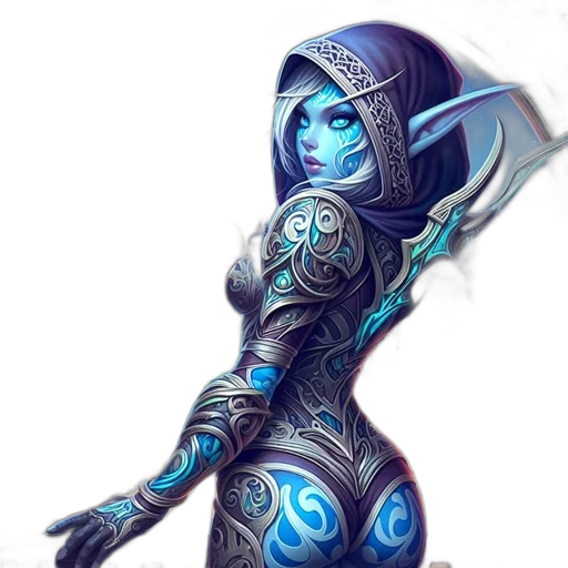 staff, dress, fantasy art, concept art transparent PNG cut-out