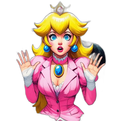 crown, staff, jewelry, vaporwave transparent PNG cut-out