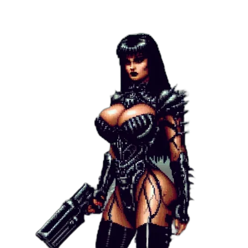 weapon, comic book art, concept art, pixel art transparent PNG cut-out