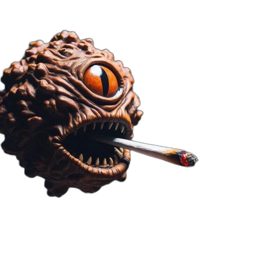 dragon, staff, creature, weapon transparent PNG cut-out