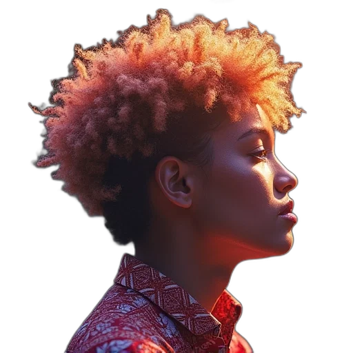 face, crown, jacket, hair transparent PNG cut-out