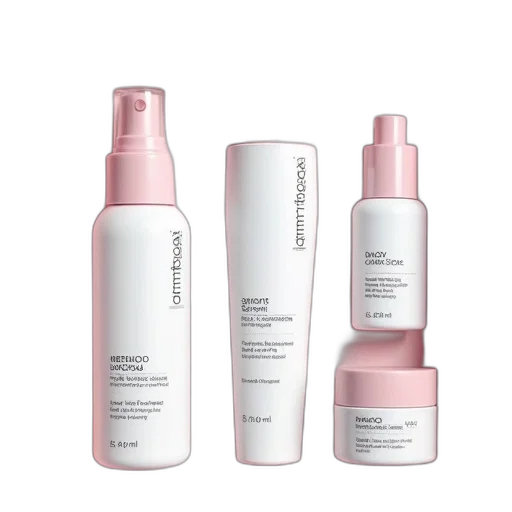 monochrome, set, skincare, products transparent PNG cut-out