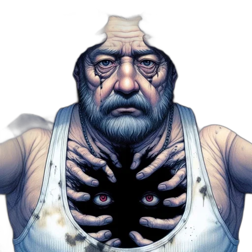 face, mask, comic book art, concept art transparent PNG cut-out