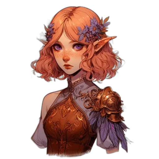 crown, staff, flower, dress transparent PNG cut-out