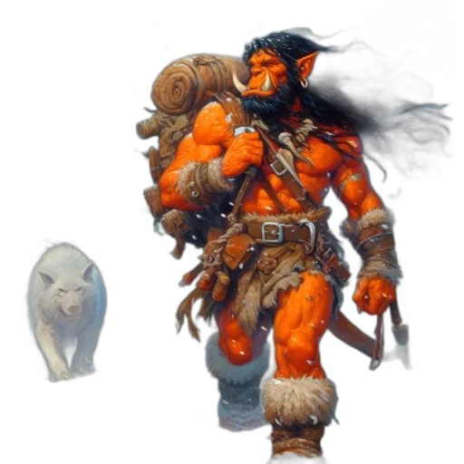creature, staff, concept art, fantasy art transparent PNG cut-out
