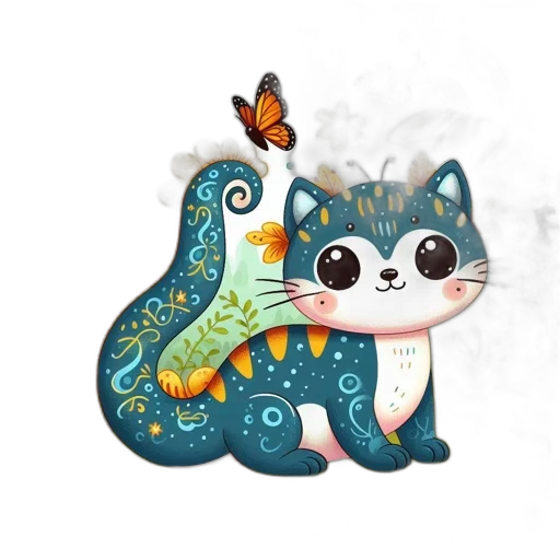 dragon, creature, animal, staff transparent PNG cut-out