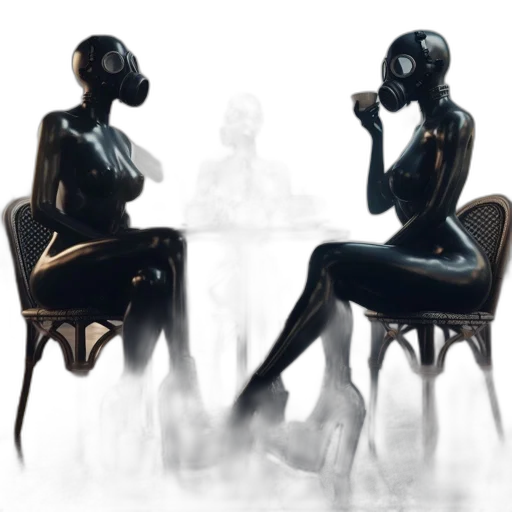 mask, furniture, dress, robot transparent PNG cut-out