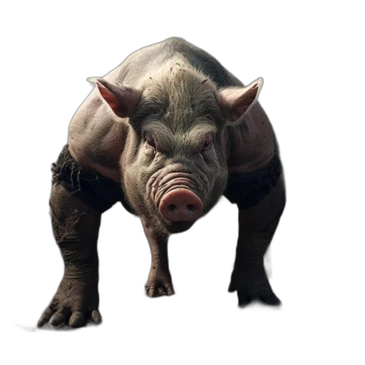 animal, creature, face, weapon transparent PNG cut-out