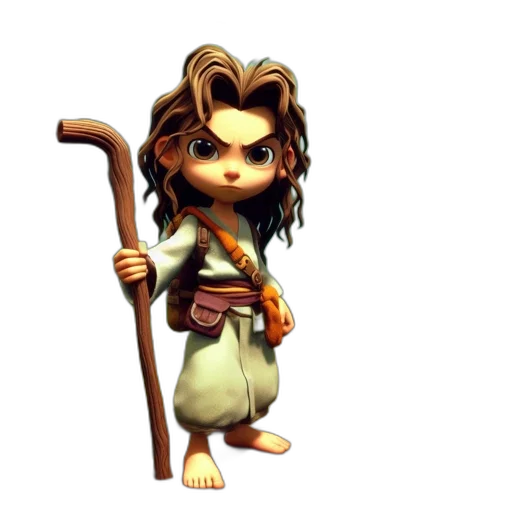 staff, concept art, 3d render, fantasy art transparent PNG cut-out