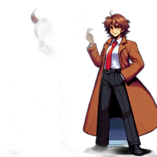 staff, jacket, concept art, pixel art transparent PNG cut-out
