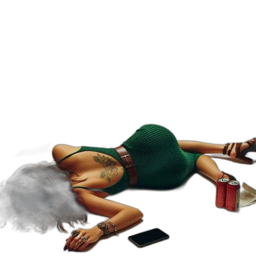 concept art, photorealistic, fire, woman transparent PNG cut-out