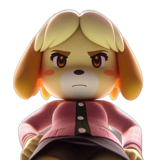 staff, face, animal, 3d render transparent PNG cut-out