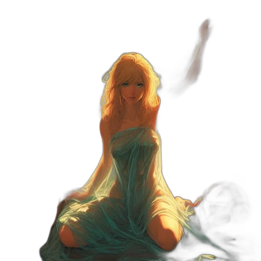 dress, dragon, fantasy art, concept art transparent PNG cut-out