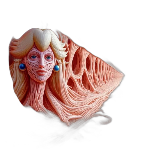 mask, face, hair, creature transparent PNG cut-out