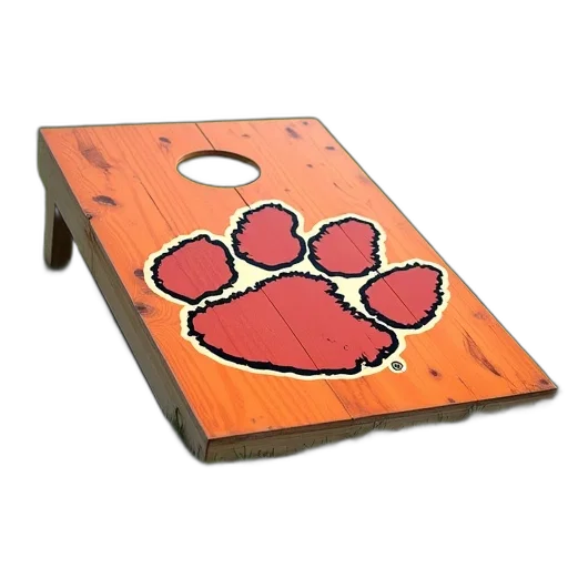 red, clemson, tigers, wooden transparent PNG cut-out
