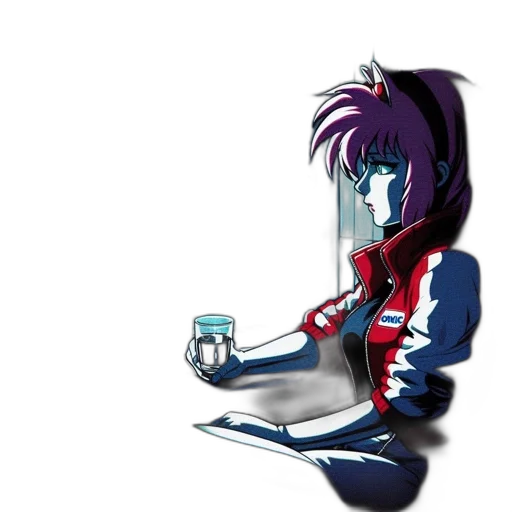 robot, staff, jacket, jewelry transparent PNG cut-out
