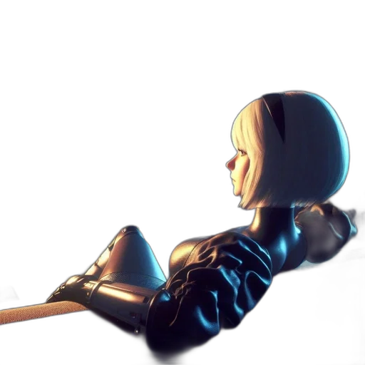 robot, sword, staff, weapon transparent PNG cut-out