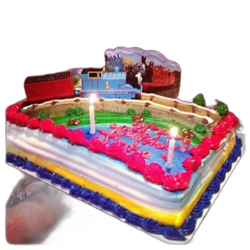 food, birthday, cake, thomas transparent PNG cut-out