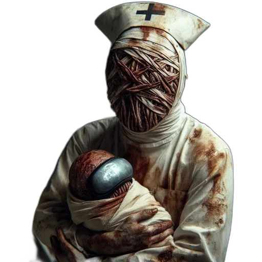 mask, creature, staff, face transparent PNG cut-out
