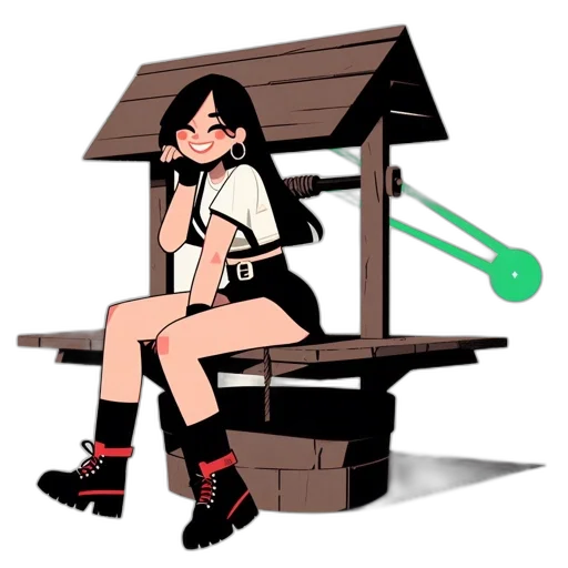 staff, umbrella, weapon, robot transparent PNG cut-out