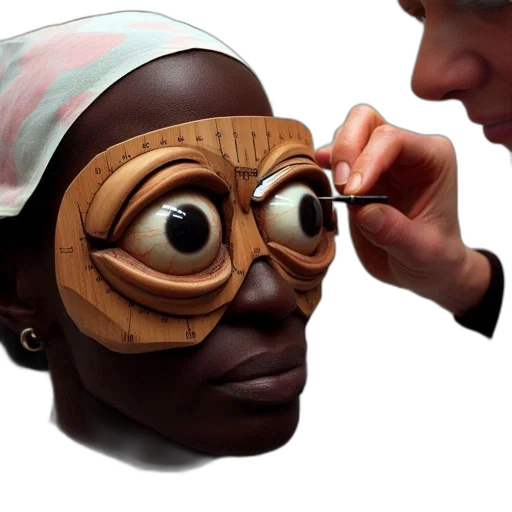 mask, face, jewelry, photorealistic transparent PNG cut-out