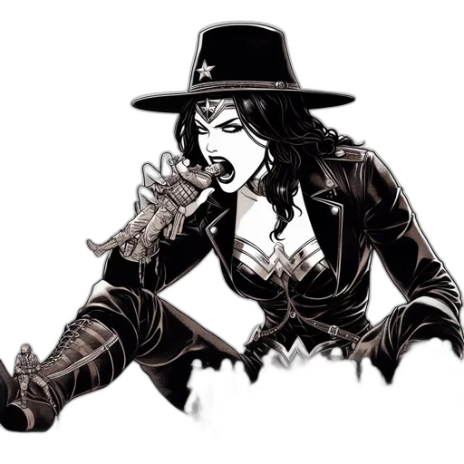 hat, weapon, jewelry, comic book art transparent PNG cut-out