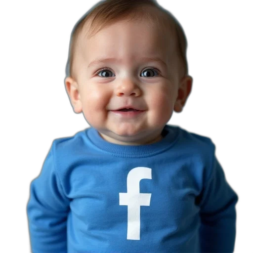 face, robot, baby, wearing transparent PNG cut-out