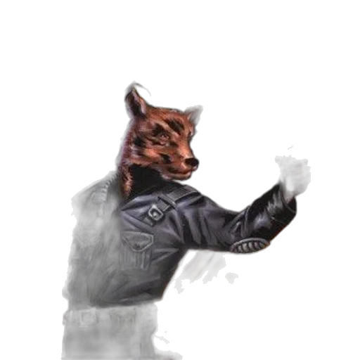jacket, animal, staff, mask transparent PNG cut-out