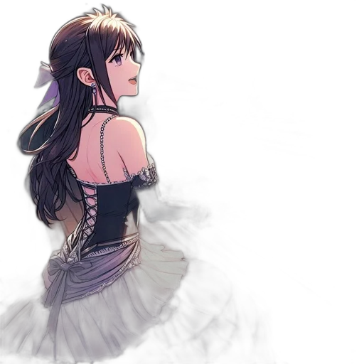 dress, fantasy art, watercolor, concept art transparent PNG cut-out
