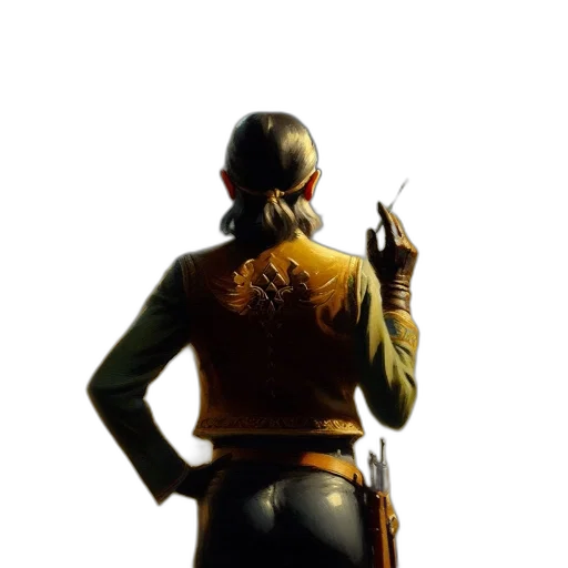jacket, staff, weapon, sword transparent PNG cut-out