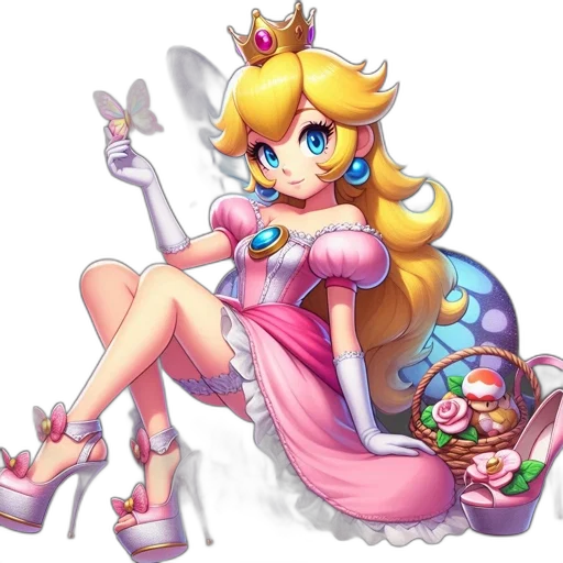 crown, dress, staff, weapon transparent PNG cut-out