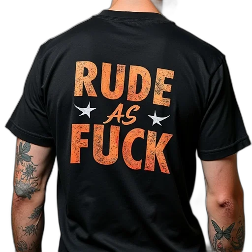 rude, fuck, slogan, men transparent PNG cut-out