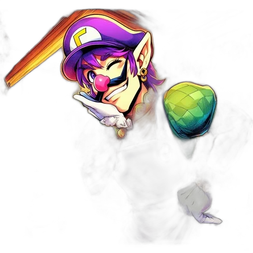 staff, hat, mask, fantasy art transparent PNG cut-out