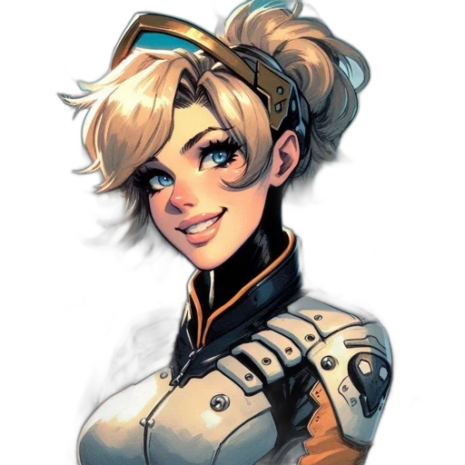 robot, staff, face, jacket transparent PNG cut-out