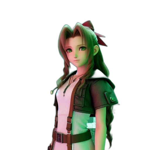 staff, jacket, weapon, 3d render transparent PNG cut-out