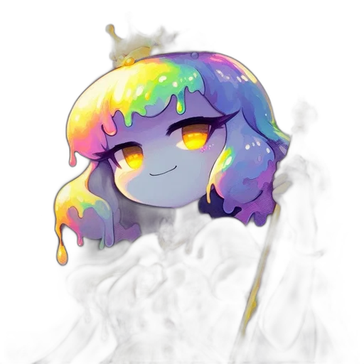 crown, creature, mask, staff transparent PNG cut-out