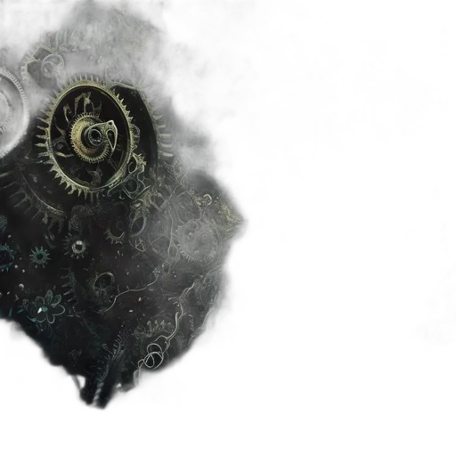 mask, creature, face, hair transparent PNG cut-out
