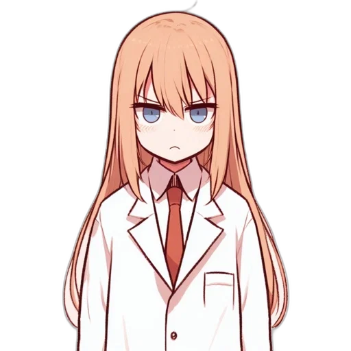 staff, jacket, face, hair transparent PNG cut-out