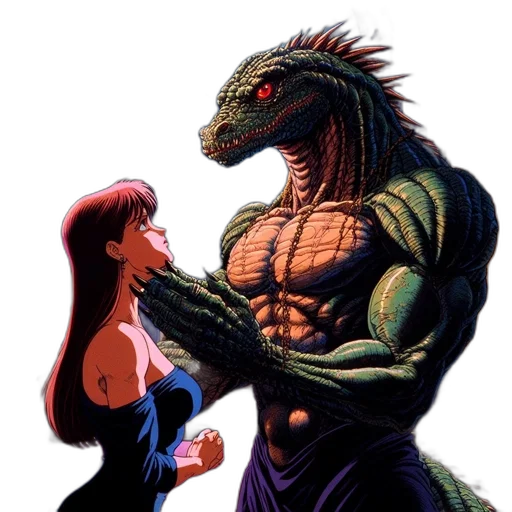 creature, dragon, comic book art, concept art transparent PNG cut-out