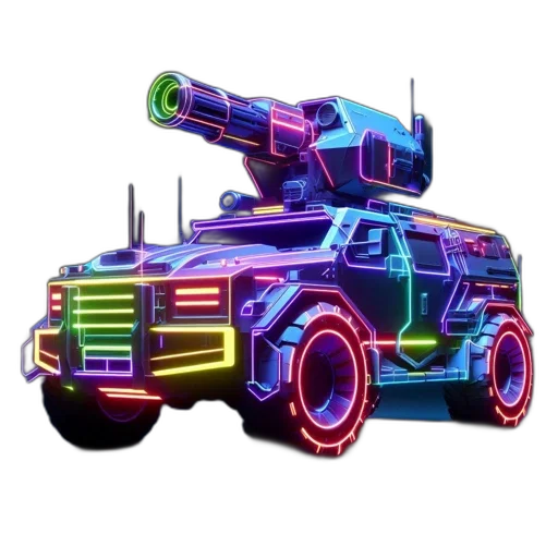 weapon, car, robot, concept art transparent PNG cut-out